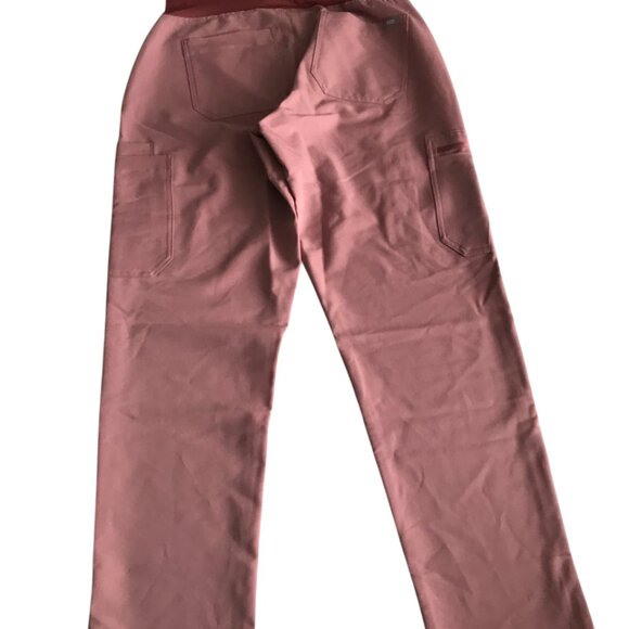 FIGS Yola Maternity Scrub Pants 2.0 Medium M Mineral Mauve Pink - Picture 2 of 6